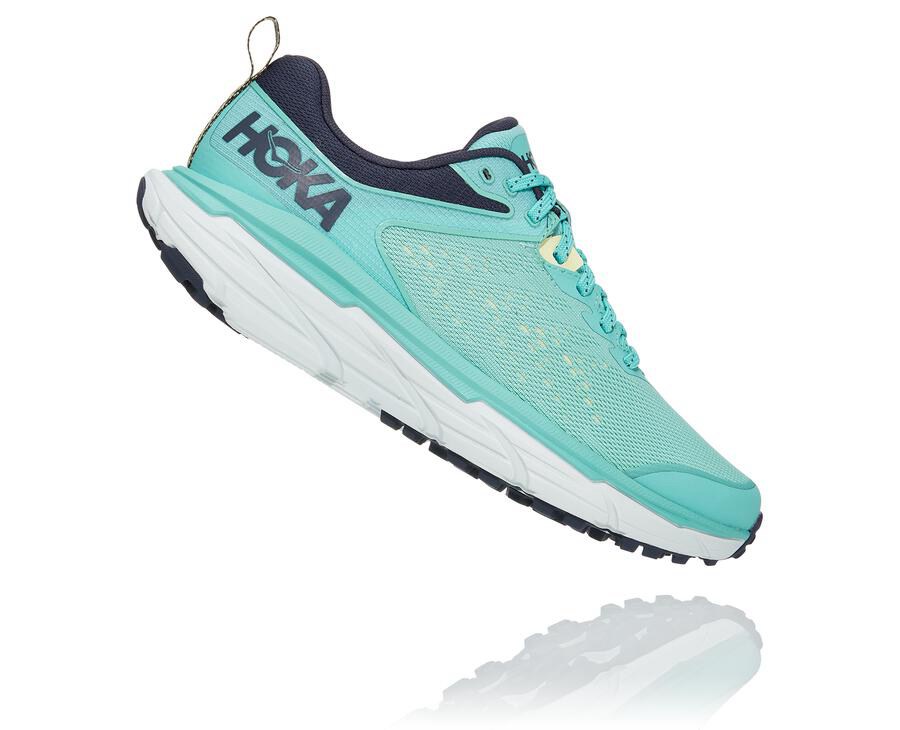 Tenis Hoka One One Trail Mujer Azules/Blancos - Challenger Atr 6 - WOEZ39614